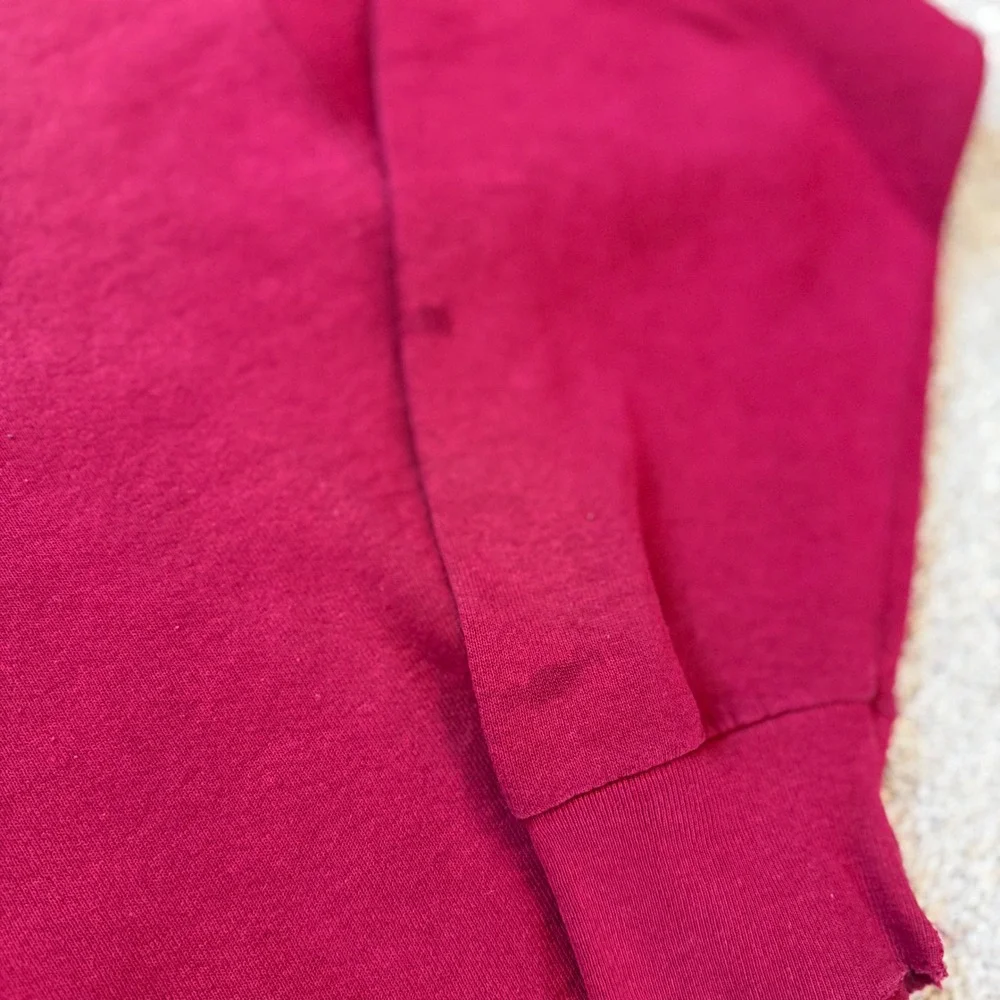 Vintage 90s Nike Basketball Sweatshirt Burgundy Maroon XL Made in USA Fruit Loom